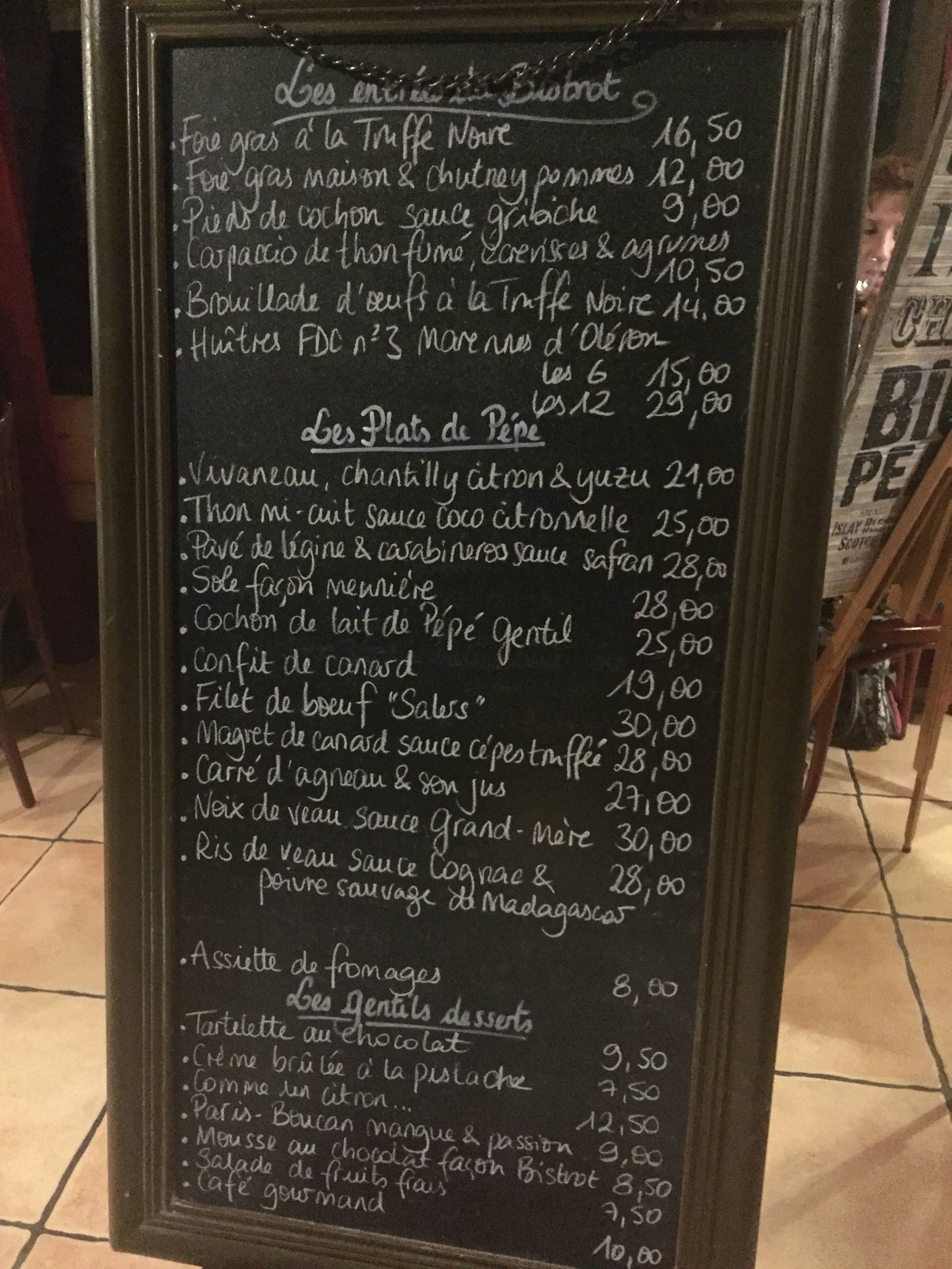 menu ardoise bistrot – Lesbonsplansdestef