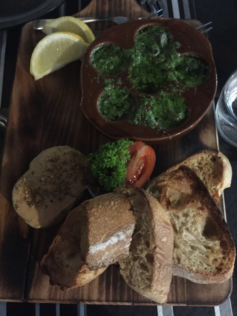 foie gras et escargots par le Carré présenté par les bons plans de stef