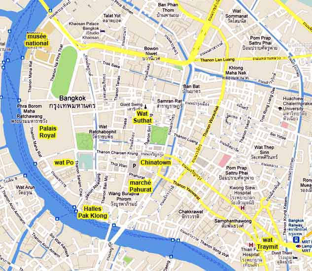 carte centre bangkok les bons plans de stef