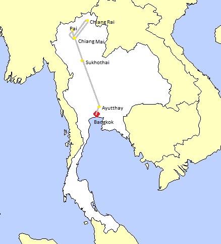 carte thailande